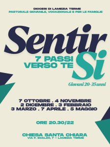 SentirSi – A Santa Chiara gli incontri con i giovani 20-35 anni