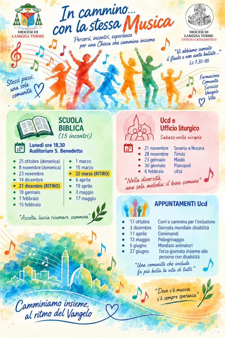Camminiamo insieme al ritmo del Vangelo